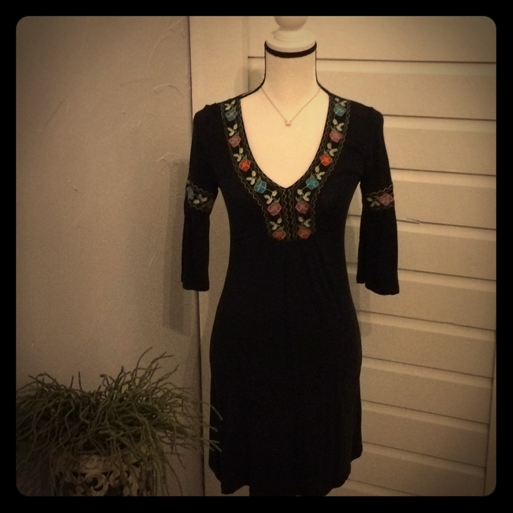 BOGO Beautiful black and embroidered dress